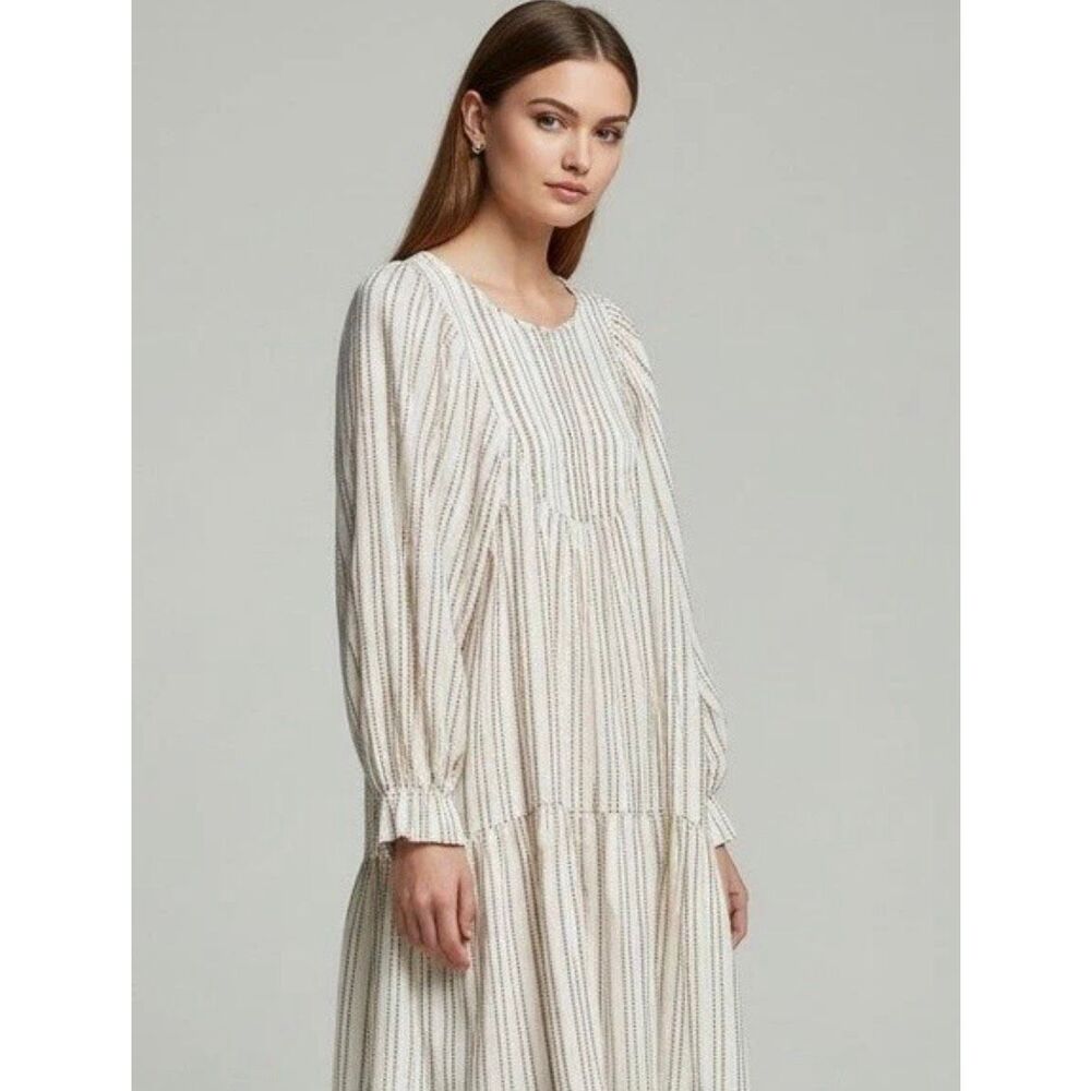 Elizabeth and James Striped Mini Dress L NWT